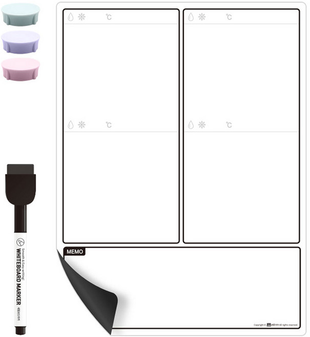 라온가가 스케줄보드 세트 냉장고, 1세트