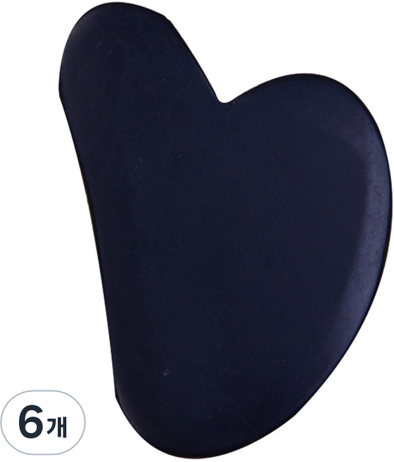 순환이 잘되는 맛사지 괄사, 6개, 블랙하트