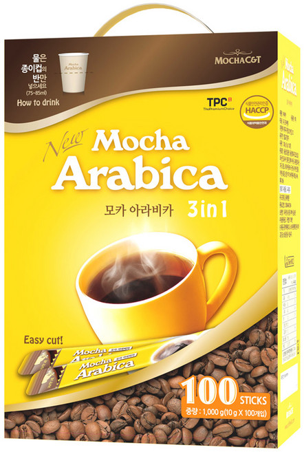 모카씨엔티 아라비카 커피믹스, 10g, 100개입, 1개