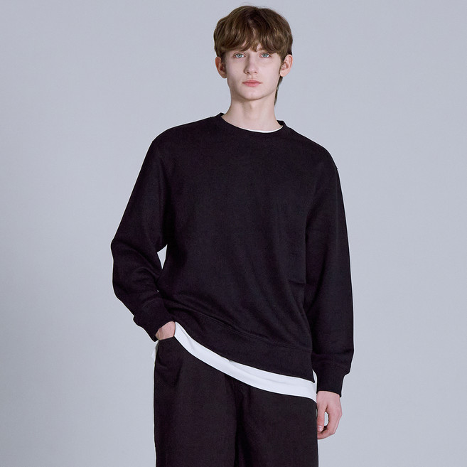 베이직하우스 남녀공용 CP 맨투맨 LYTS0104