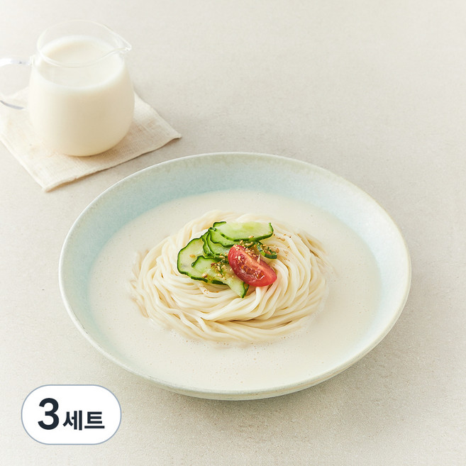 프레시오늘 껍질째 손수 영양가득 진한 파주장단콩국수 생소면 밀키트 2인분 세트, 1.196kg, 3세트