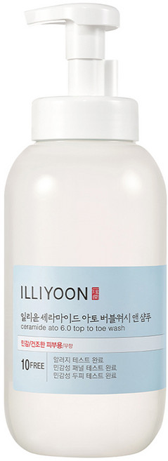 일리윤 세라마이드 아토 버블워시 앤 샴푸 바디워시 무향, 900ml, 1개
