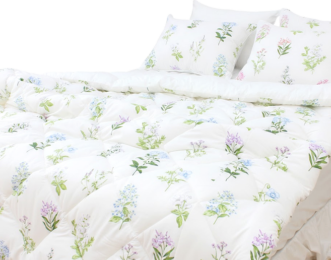 CHOUETTROOM 冬青花園半超細纖維薄被, 藍色