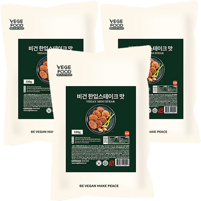 一口迷你素肉排, 180g, 3包
