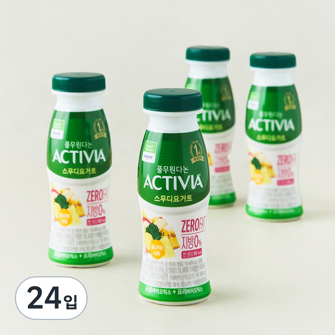 풀무원다논 액티비아 스무디 골드키위사과, 150ml, 4개입, 6개