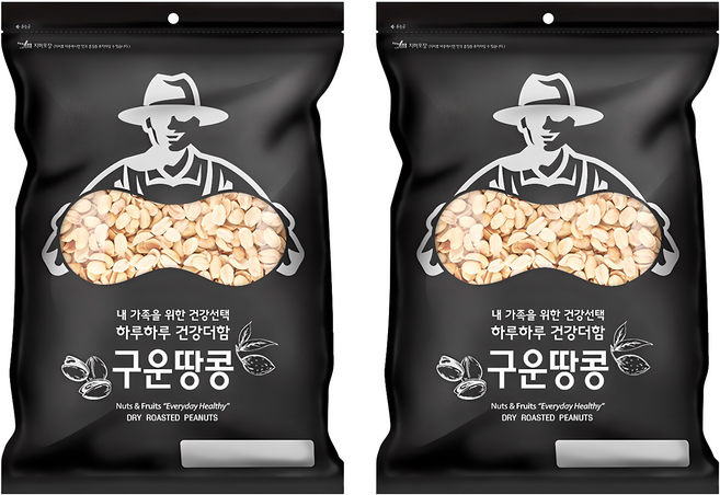 NUTS FARM 烤花生, 1kg, 2個