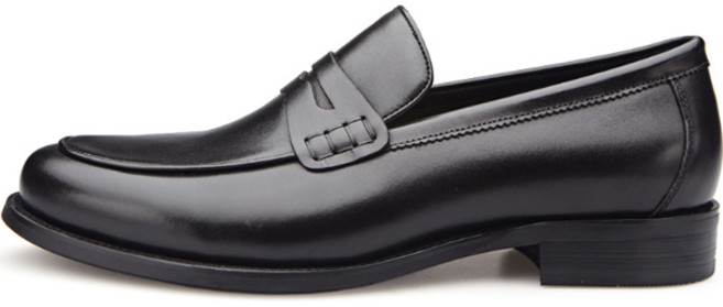 VONIN 남성용 천연소가죽 유러피안 정통가공솔 페니로퍼 수제구두