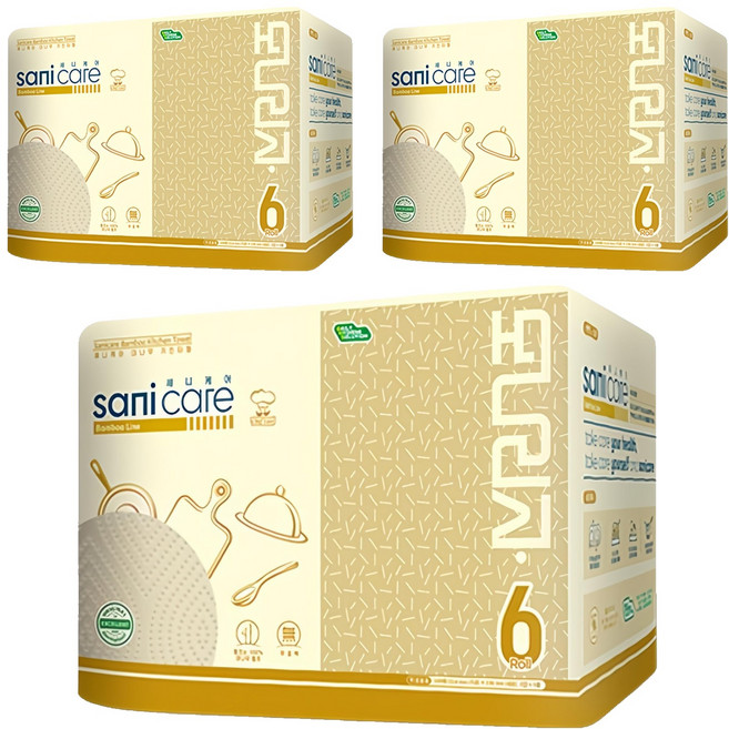 모나리자 세니케어 대나무 롤 키친타올, 18개, 140매