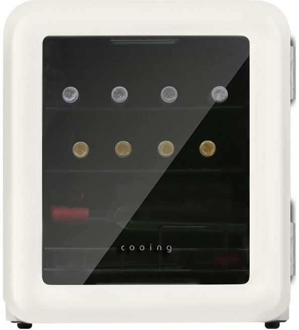 쿠잉전자 와인셀러 고객직접설치 15병, 크림화이트, WC-15WH