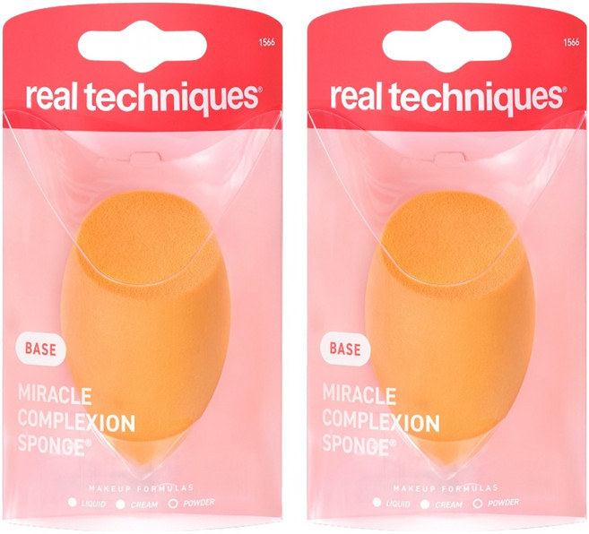 REAL TECHNIQUES 奇蹟完美妝感海綿, 2個, 單一顏色