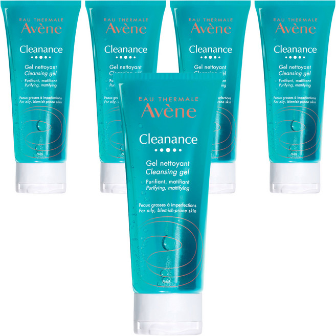 아벤느 클리낭스 약산성 클렌징 젤, 200ml, 5개
