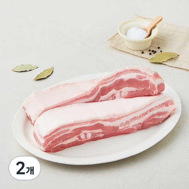 고급진 캐나다산 삼겹살 수육보쌈용 (냉장), 2개, 1kg