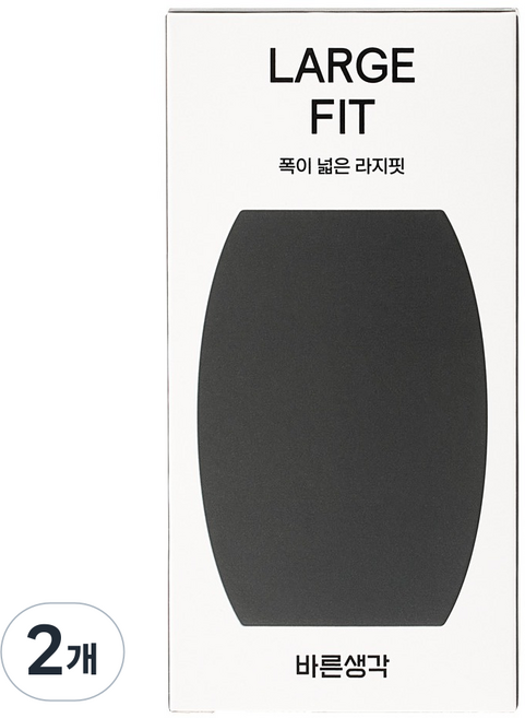 바른생각 라지핏 일반형 콘돔, 12개입, 2개