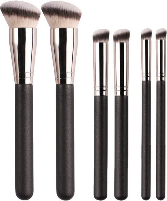 Ramedi 앵글 파운데이션 컨실러 브러쉬 3종 세트, 혼합색상, 2개