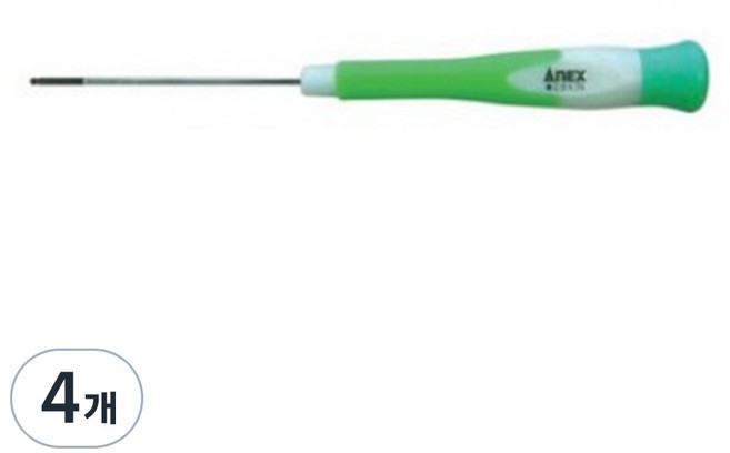 아넥스 정밀 볼 드라이버 2mm NO3531, 4개