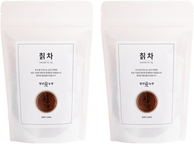 청년농원 저온가공 칡차 삼각티백, 1g, 50개입, 2개