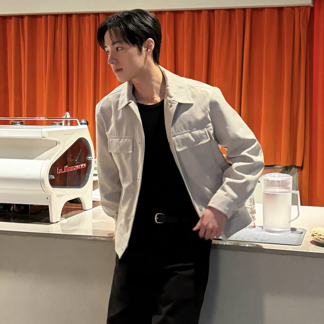 마인드브릿지 남성용 가죽 트러커 점퍼 M1JP2101