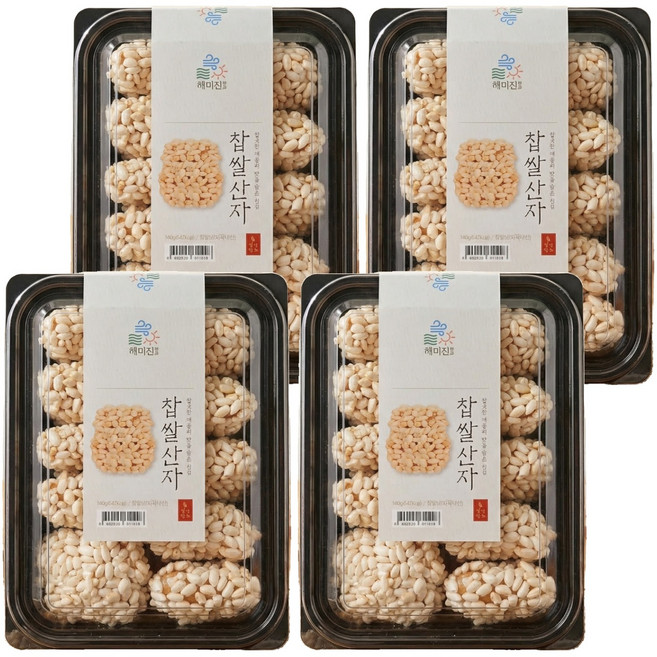 국내산쌀로 향긋한 맛을 담은 진심 찹쌀산자, 140g, 4개