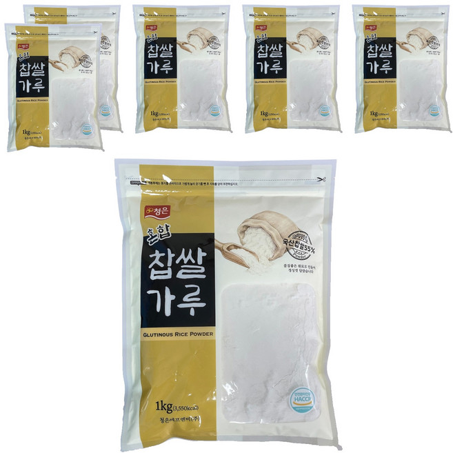 청은 혼합 찹쌀가루, 1kg, 6개
