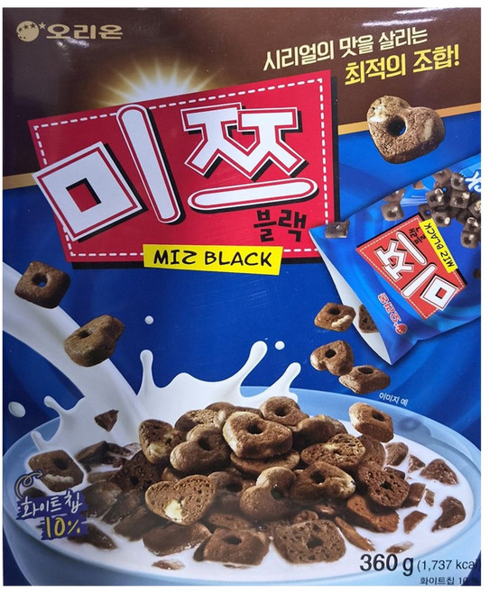 오리온 미쯔블랙 시리얼, 360g, 1개