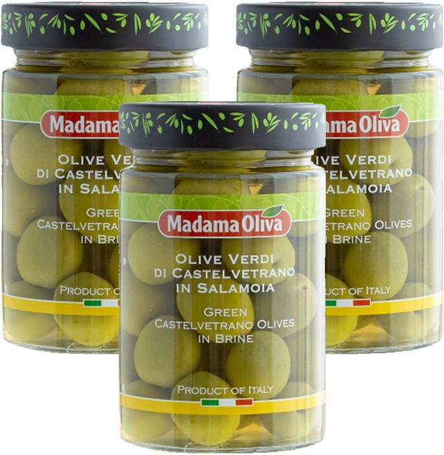 마다마올리바 그린 카스텔베트라노 올리브, 295g, 3개
