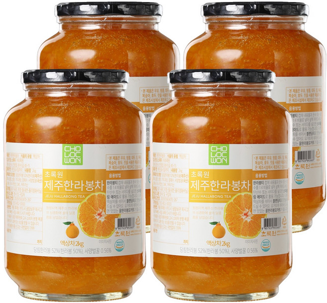 초록원 제주 한라봉차, 2kg, 1개입, 4개