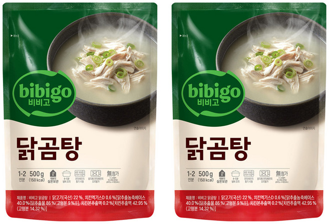 비비고 닭곰탕, 500g, 2개