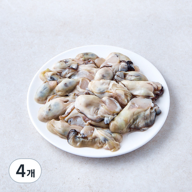 지하암반해수로 씻어 깨끗한 가열조리용 생굴 (냉장), 200g, 4개