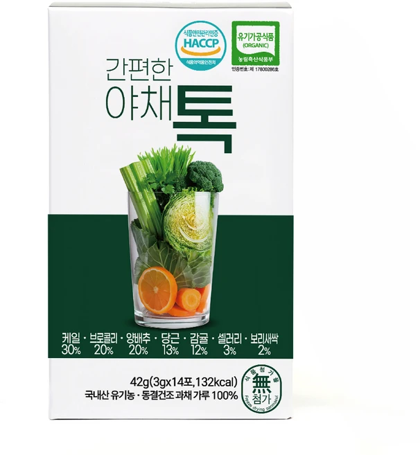 산마을 간편한 야채톡 14p, 42g, 1개 - 쿠팡