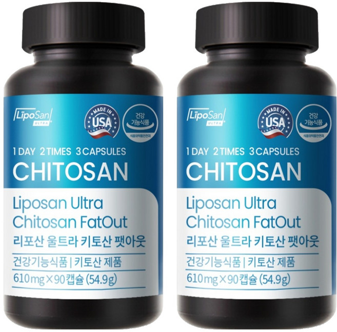 슬림플래닛 리포산 울트라 키토산 팻아웃, 90정, 2개