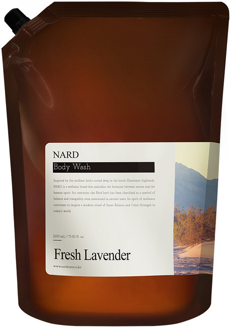 나드 리프레쉬 퍼퓸드 바디워시 프레쉬라벤더향 리필, 2.1L, 1개