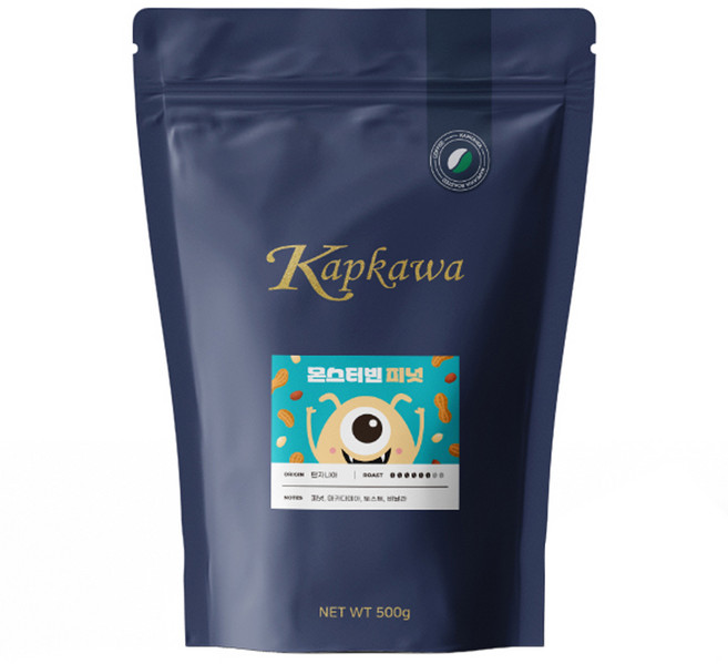 캅카와 몬스터빈 피넛 커피 원두, 에스프레소(고움), 500g, 1개