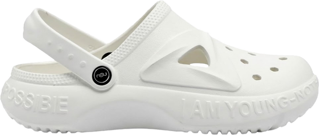 bebehome 5.0 踩屎感潮流兩用厚底涼拖鞋 白色 尺寸 44-45