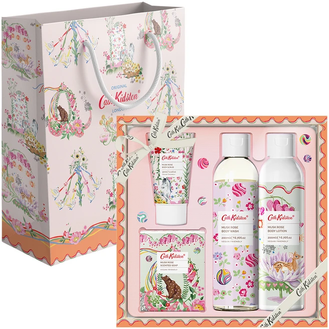 캐스키드슨 머스크로즈 배스 바디케어 선물세트, 1세트 - 쿠팡