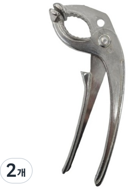 키친하우스 뚝배기 주방 냄비집게, 실버, 2개