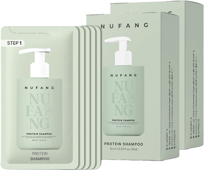 수아담누팡 저자극 고보습 고영양 프로틴 휴대용 샴푸 5p, 2개, 50ml