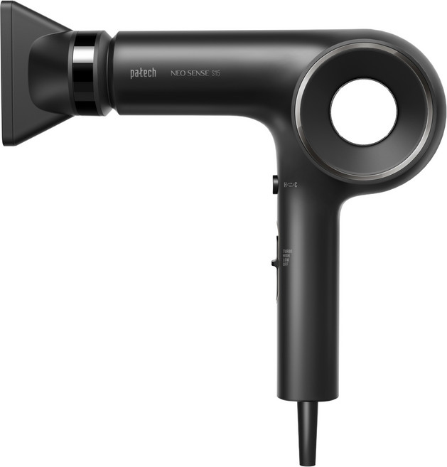 patech BLDC Neosense S15 輕量吹風機 S1501 BK 1600W, 黑色
