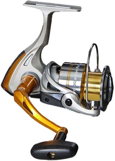 okuma 寶熊釣具 猴MONKEY 紡車式捲線器, MO 2000, 銀色 + 黃色 + 黑色