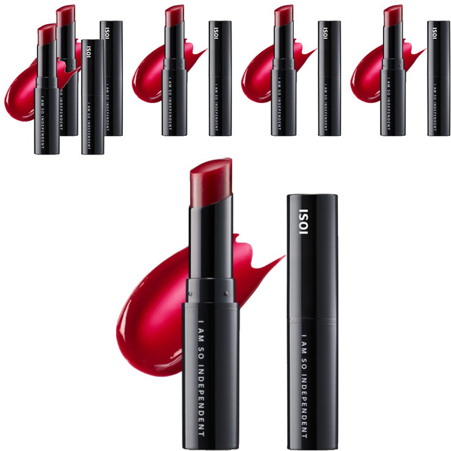 아이소이 립 트리트먼트 밤, 퓨어레드, 5g, 6개