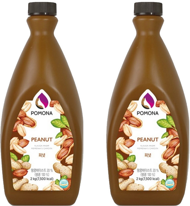 포모나 피넛 소스, 2kg, 2개