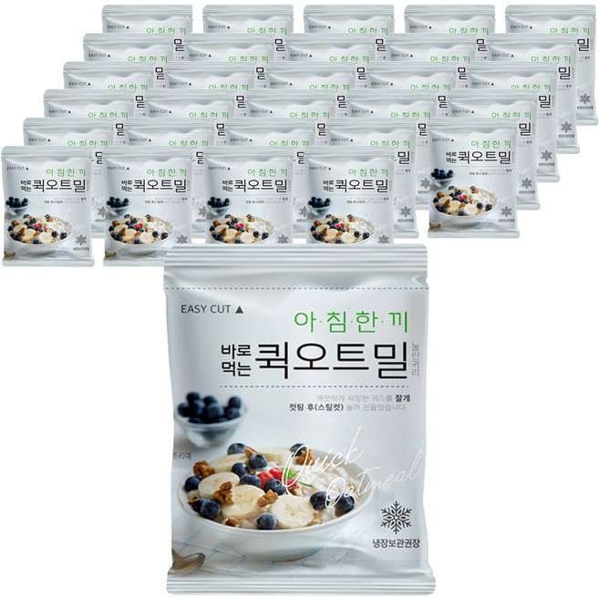 자연다움 바로 먹는 퀵오트밀, 50g, 30개