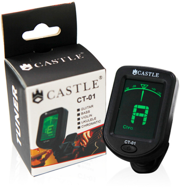 캐슬 크로매틱 클립 튜너, CT-01, 블랙, 1개