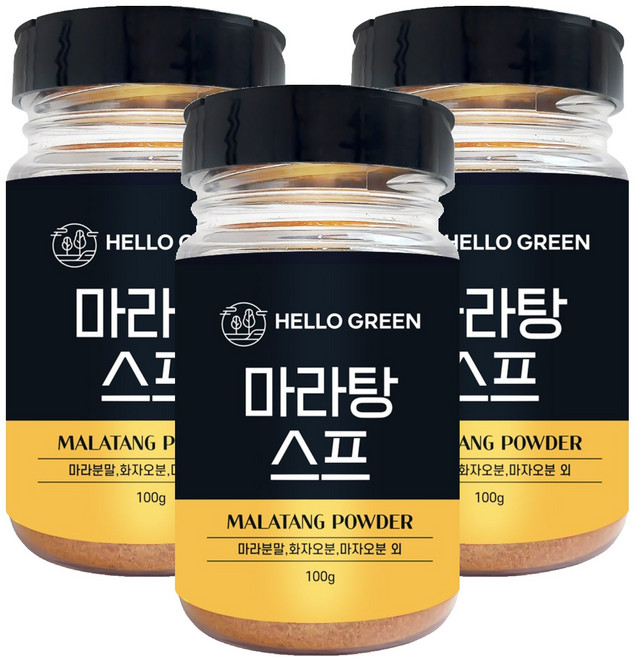 헬로우그린 마라탕 스프, 3개, 100g