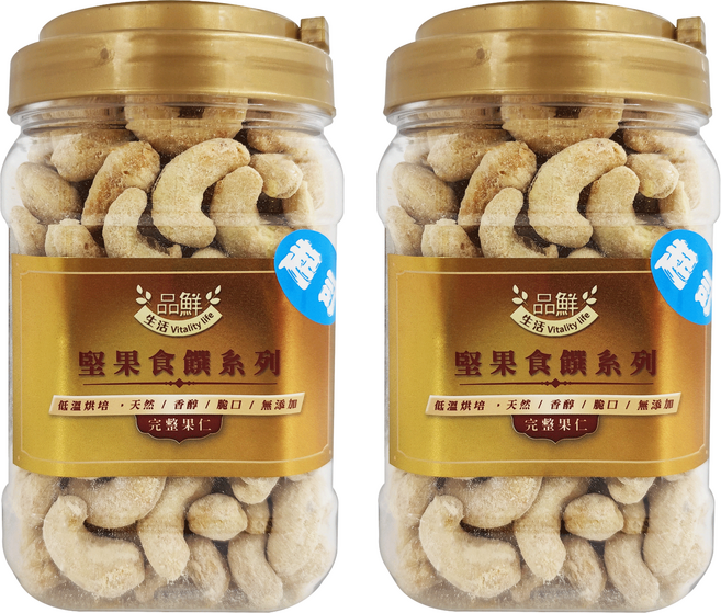 品鮮生活 起司特大腰果, 450g, 2罐