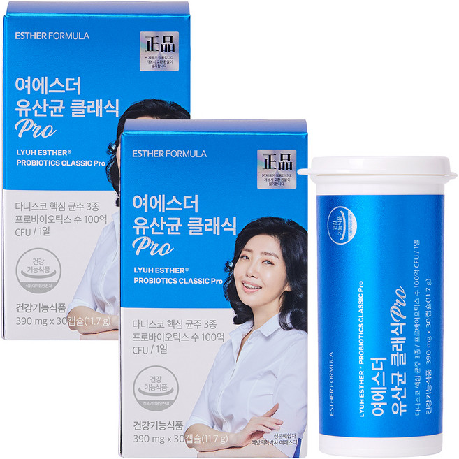 에스더포뮬러 여에스더 유산균 클래식 Pro 30캡슐, 2개, 30회분