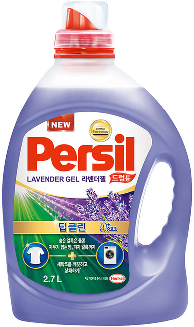 Persil 寶瀅 韓國原裝進口 深層淨垢薰衣草洗衣凝露 滾筒洗衣機適用, 2.7L, 1瓶