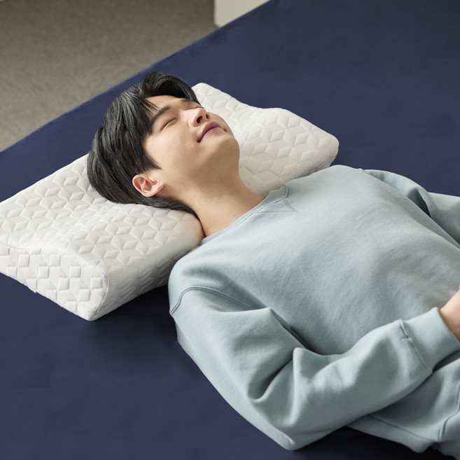 프로텍트어베드 알러씰 텐셀 3D 경추 방수 메모리폼 베개, 화이트, 1개