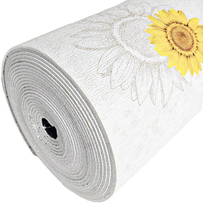 곰팡이 습기방지 닥터하우스 접착식 단열벽지, 노란해바라기