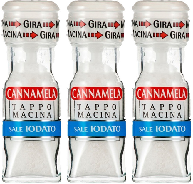 칸나멜라 소금, 63g, 3개