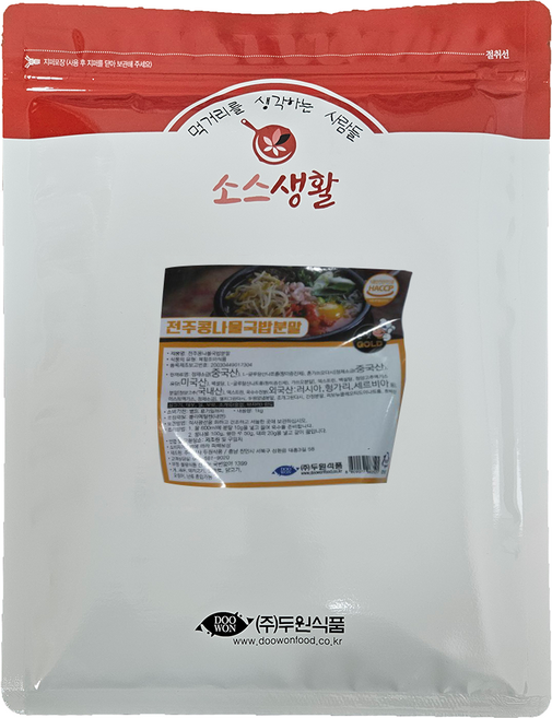 두원식품 전주콩나물국밥 분말, 1kg, 1개